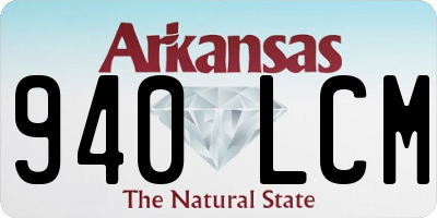 AR license plate 940LCM