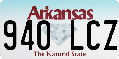 AR license plate 940LCZ