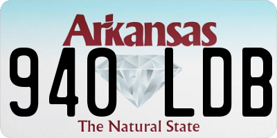 AR license plate 940LDB