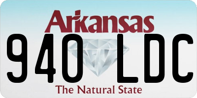 AR license plate 940LDC