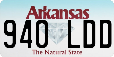 AR license plate 940LDD