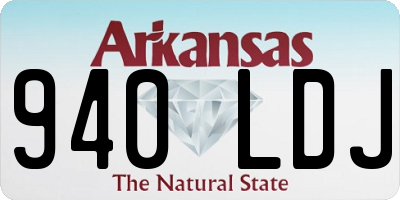 AR license plate 940LDJ