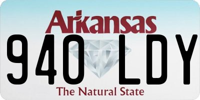 AR license plate 940LDY