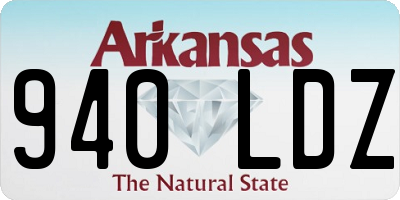 AR license plate 940LDZ