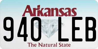 AR license plate 940LEB
