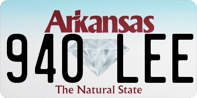AR license plate 940LEE