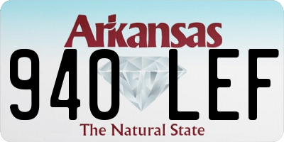 AR license plate 940LEF