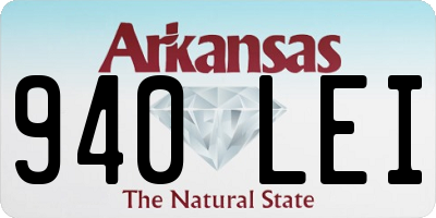 AR license plate 940LEI