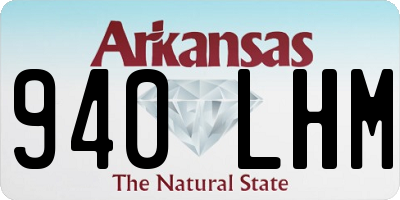 AR license plate 940LHM