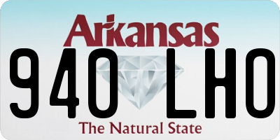 AR license plate 940LHO