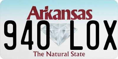 AR license plate 940LOX