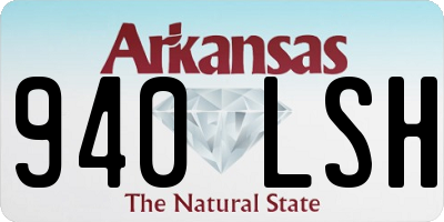AR license plate 940LSH