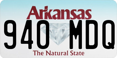 AR license plate 940MDQ