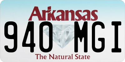 AR license plate 940MGI