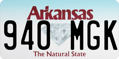 AR license plate 940MGK