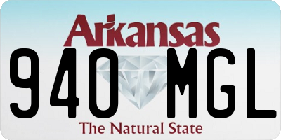 AR license plate 940MGL