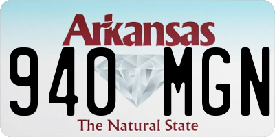 AR license plate 940MGN