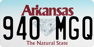 AR license plate 940MGQ