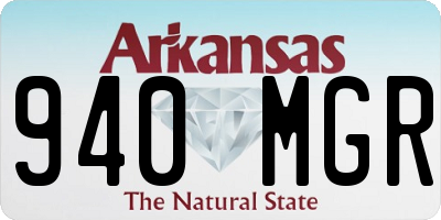 AR license plate 940MGR