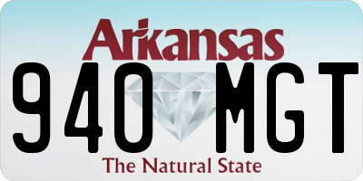 AR license plate 940MGT