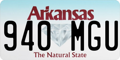 AR license plate 940MGU