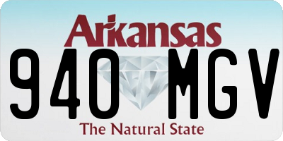AR license plate 940MGV
