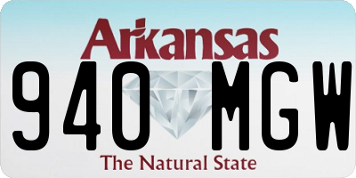 AR license plate 940MGW