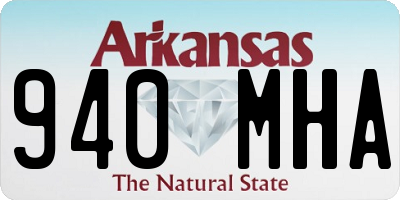AR license plate 940MHA