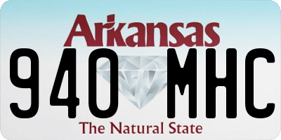 AR license plate 940MHC