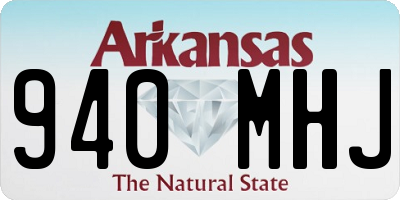 AR license plate 940MHJ