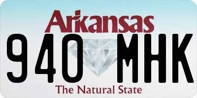 AR license plate 940MHK