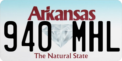 AR license plate 940MHL