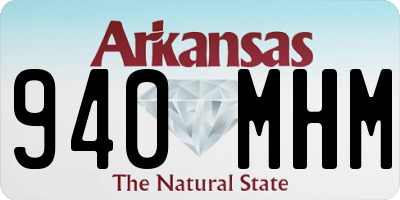 AR license plate 940MHM