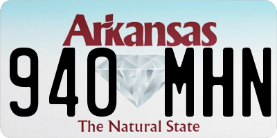 AR license plate 940MHN