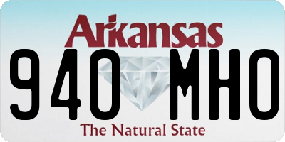 AR license plate 940MHO