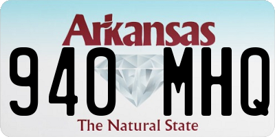 AR license plate 940MHQ