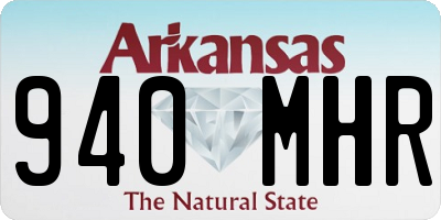 AR license plate 940MHR