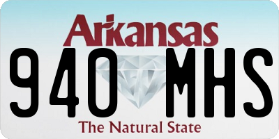 AR license plate 940MHS