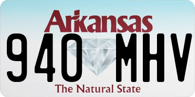 AR license plate 940MHV