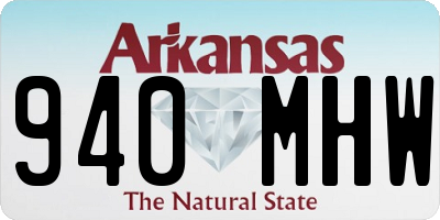 AR license plate 940MHW