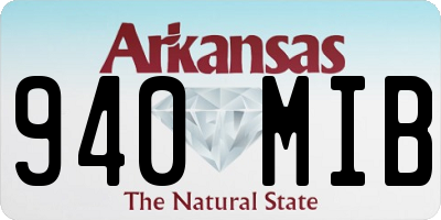 AR license plate 940MIB