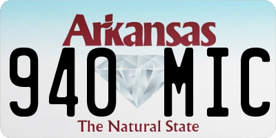 AR license plate 940MIC