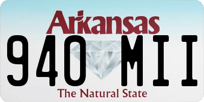 AR license plate 940MII