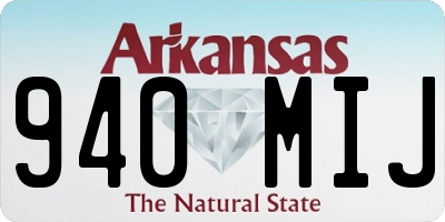 AR license plate 940MIJ