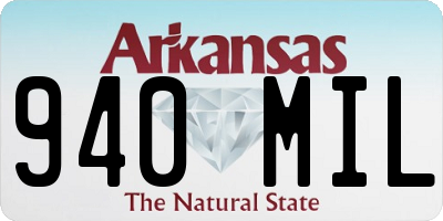 AR license plate 940MIL