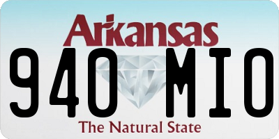 AR license plate 940MIO