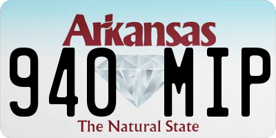 AR license plate 940MIP