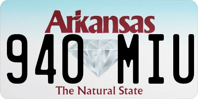 AR license plate 940MIU