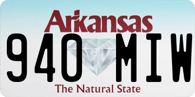 AR license plate 940MIW