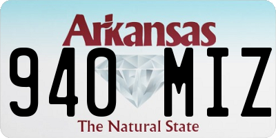 AR license plate 940MIZ